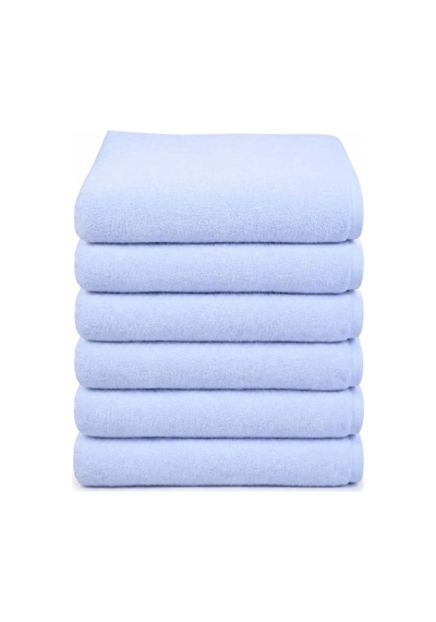 6 Lı Otel El Yüz Havlusu Pamuklu Beyaz 50x85 Cm Newcotton Çok Renkli