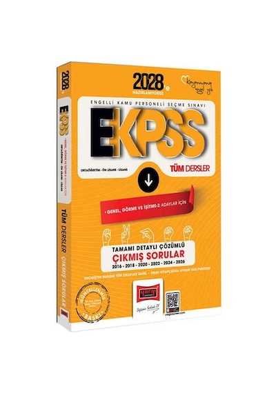 Yargı 2028 Ekpss Ortaöğretim Ön Lisans Lisans Tüm Dersler Genel Görme Ve İşitme 2 Adaylar İçin 10 Yıl Çıkmış Sorular Yargı Yayınları