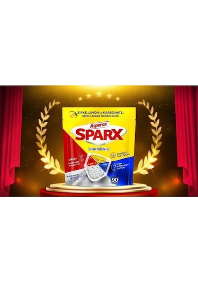 Asperox Sparx Diamond Bulaşık Makinesi Deterjanı 60 Tablet