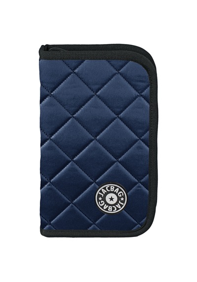 Jacbag Cover Soft-sert Kapaklı Ayraçlı Kapitone Kalem Kutusu Cover Soft-lacivert renkli