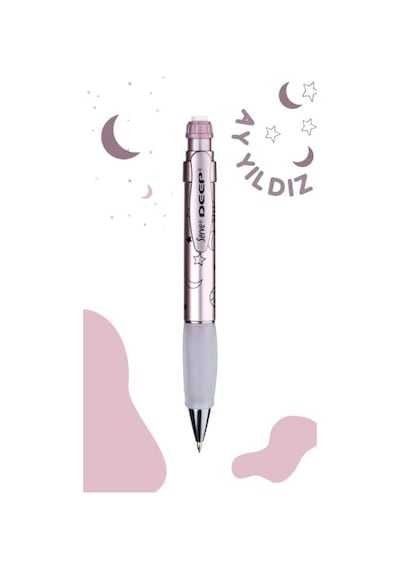 Deep Mekanik Kursun Klm 07mm Metalık Roze Ay-yıldız Deseni Genel
