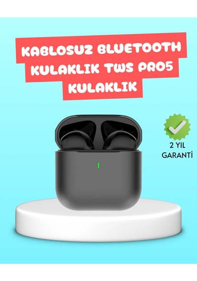 Mey İthalat Tws Pro 5 Bluetooth Kulaklık Kablosuz Ve Şarj Kutulu Tasarım