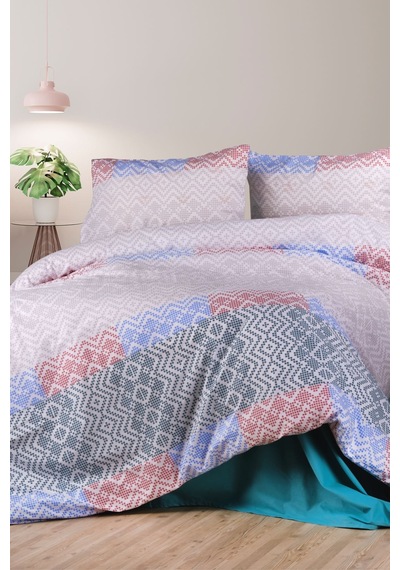 Aytunç Sema %100 Pamuklu Çift Kişilik Nevresim Takımı 200x220 Cm Desenli