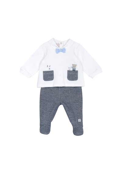 Chicco Takım / Bluz + Tek Alt 09100349000000 000038 Whıte & Blue
