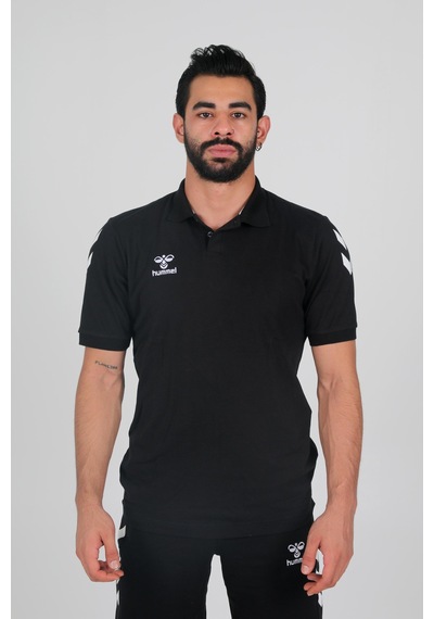 Hummel Armin Pamuklu Polo Yaka Tişört Siyah