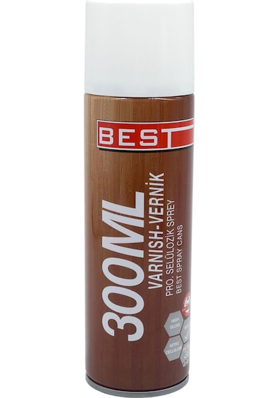 Best Selülozik Sprey Vernik Renksiz Mat 300ml
