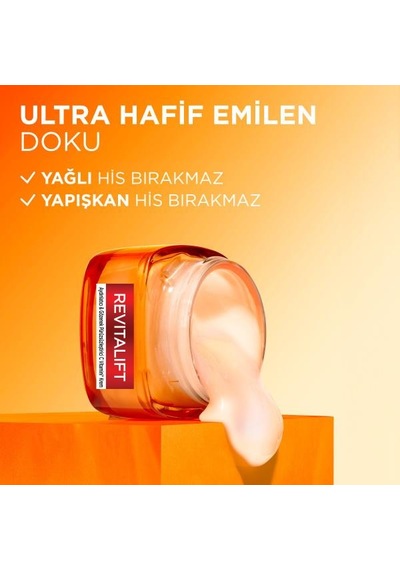 L'Oréal Paris Revitalift Clinical Aydınlatıcı ve Gözenek Pürüzsüzleştirici C Vitamini Krem 50 ML