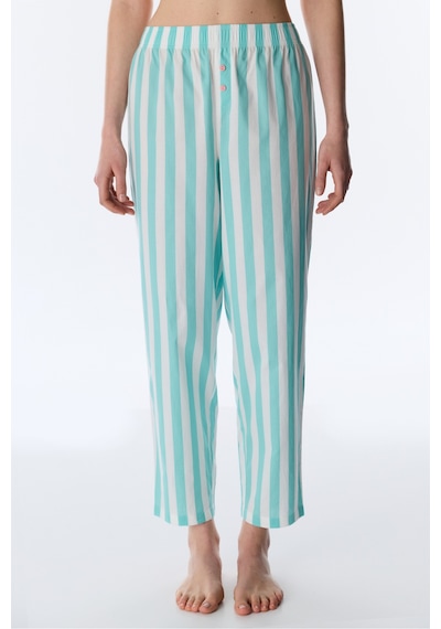 Penti Mint Yeşili Hailey Pamuklu Çizgili Pantolon Pijama Altı