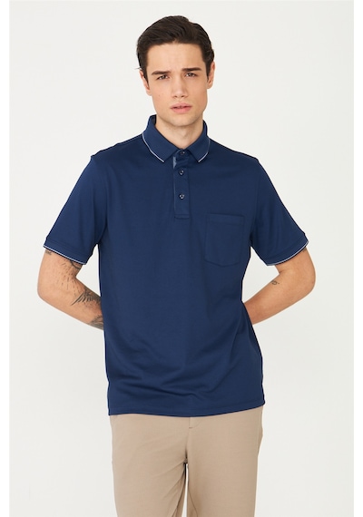 Lacivert Polo Yaka T-shirt Lacivert