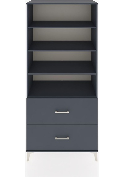 Hyperion Dolap 4 Raflı 2 Çekmeceli 88x44x195 Antrasit-antrasit Antrasit Hyperion Dolap 4 Raflı 2 Çekmeceli 88x44x195 Antrasit-antrasit Antrasit