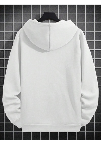 Startmore Beyaz Unisex Kadın/erkek Deer Renkli Özel Baskılı Pamuklu Oversize Kapüşonlu