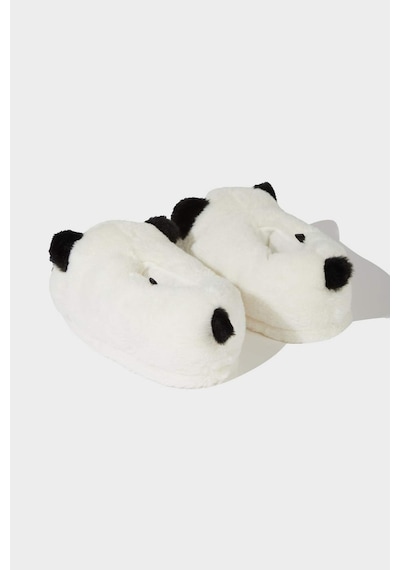 Defacto Panda Temalı Düz Taban Panduf Erkek Çocuk A8256A824WN Siyah