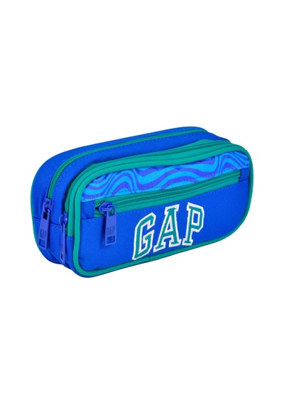 Gap Orijinal Üç Bölme Kalem Çantası Mavi 12815 Çok Renkli