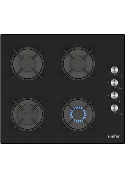 Simfer 4 Fonksiyon Trend Mekanik Siyah Power Turbo 3'lü Ankastre Set (Fırın + Ocak + Davlumbaz)