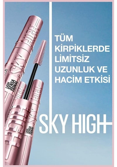 Maybelline New York Sky High Maskara + Sky High Rose Gold Maskara Süper İkili Set