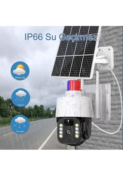 4g Sim Kartlı Güneş Enerjili Solar 360 Hareketli Alarımlı Akıl