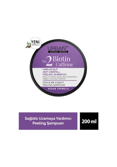 Urban Care Expert Biotin & Kafein Dökülme Karşıtı Peeling Şampuan 200 ML