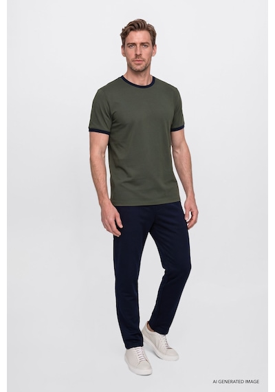 AC&Co / Altınyıldız Classics Erkek Lacı Pamuklu Standart Fit Normal Kesim Beli Lastikli Diagonal Desenli Örme Pantolon Lacı AC&Co / Altınyıldız Classics Erkek Lacı Pamuklu Standart Fit Normal Kesim Beli Lastikli Diagonal Desenli Örme Pantolon Lacı