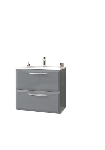 Orka Nuvola 65 Cm Mdf Parlak Gri Banyo Dolabı Takımı Gri Orka Nuvola 65 Cm Mdf Parlak Gri Banyo Dolabı Takımı Gri