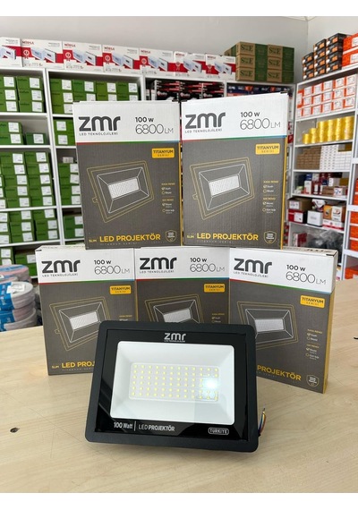 Zmr Ultra Slim Led Projektör - 50w/100w/150w/200w/300w Titanyum Serisi - 10200lm Yüksek Parlakl Standart