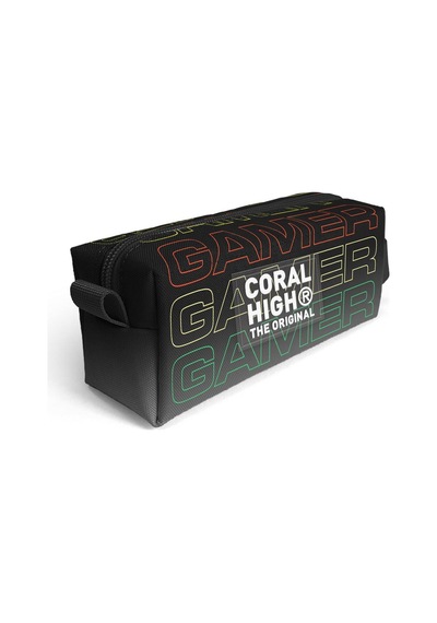 Coral High Siyah Gri Gamer Desenli 3 Lü Okul Çanta Seti Set0123640