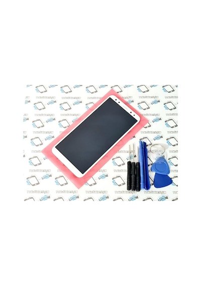 Tkgz - Mate 10 Lite Rne-L01 Lcd Ekran Dokunmatik (Çıtalı) Tamir (275879885) Beyaz