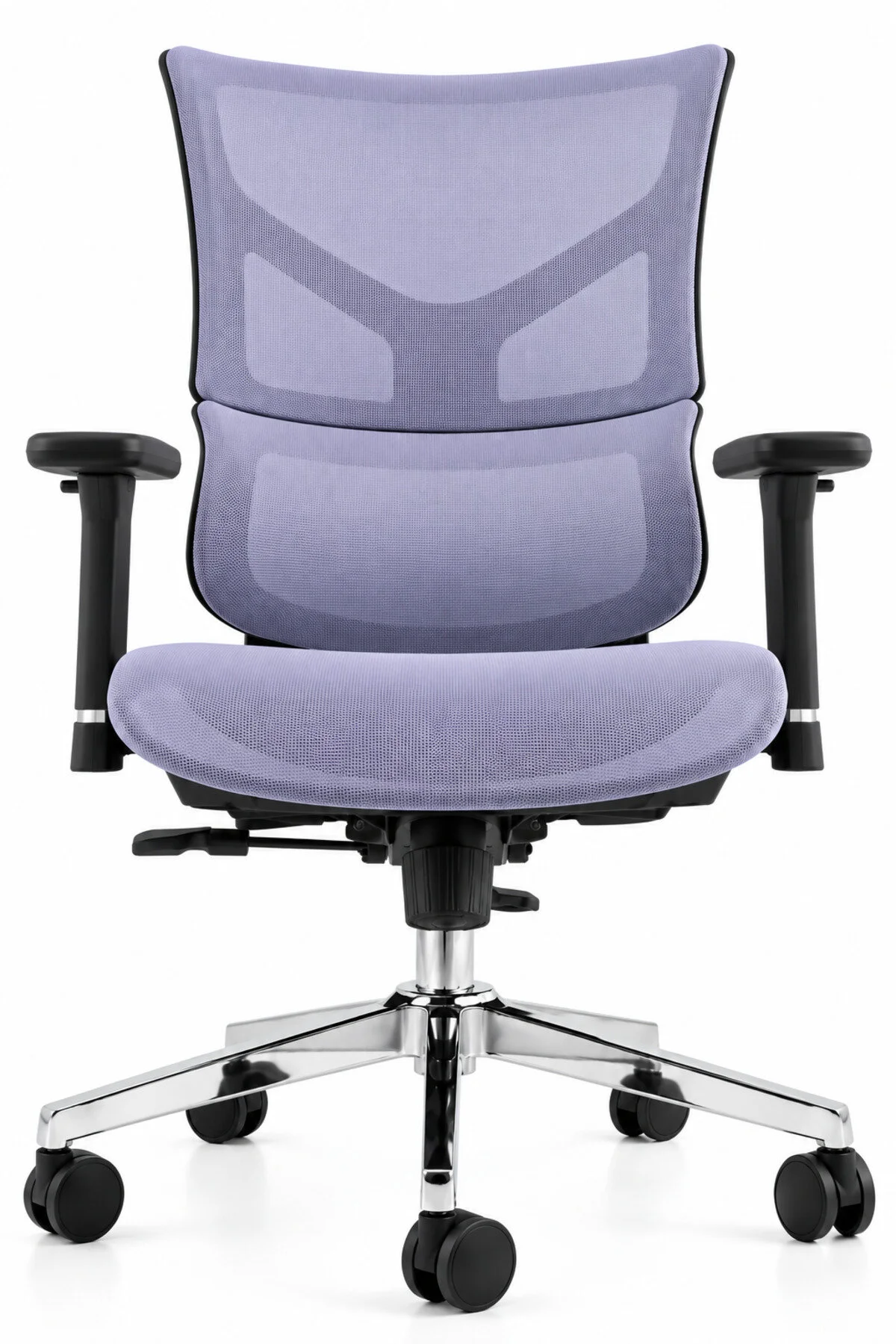 Fileli Başlıksız Ergonomik Çalışma Koltuğu Gri