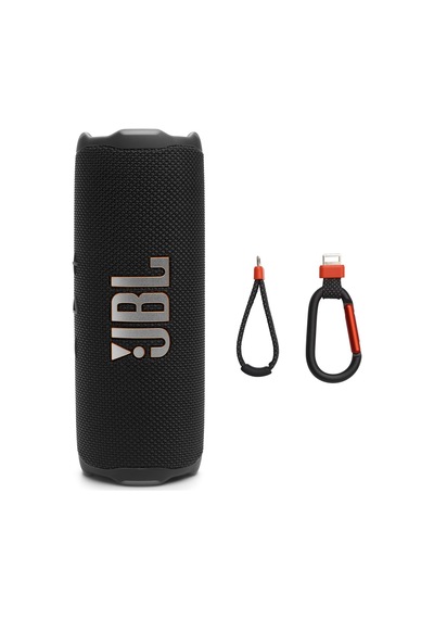 Flip 7 - Taşınabilir Su Geçirmez Ve Düşmeye Dayanıklı Hoparlör, Yapay Zeka Ses Arttırmalı Kalın Pro Ses, 16 Saat Çalma Süresi Ve Değiştirilebilir Aksesuarlara Sahip Pushlock Sistemi Siyah