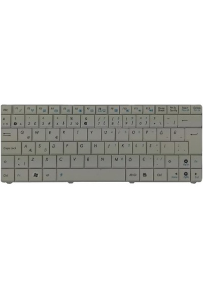Asus Uyumlu Eee Pc 1101 Beyaz Klavye Laptop Tuş Takımı - 465075177