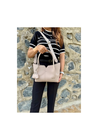 Just Polo Kadın Yeni Sezon Yumuşak Deri Ayarlanabilir Askılı Lüks El Ve Omuz Çantası Shoulder Bag Taş 55233462