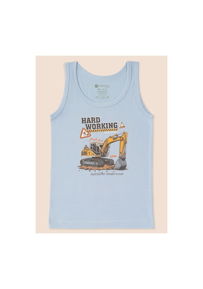 Natuline Erkek Çocuk Organik Pamuklu Likralı Atlet Hard Working 6'lı Paket Mavi-gri Melanj-lacivert Natuline Erkek Çocuk Organik Pamuklu Likralı Atlet Hard Working 6'lı Paket Mavi-gri Melanj-lacivert