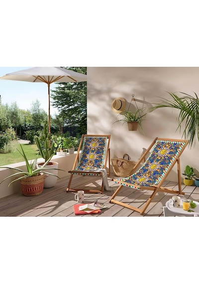 Bluehomeconcept Adawall Renkli Katlanabilir Şezlong