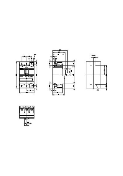 Siemens 3va1340-4ef32-0aa0 3 Kutup Kompakt Tm240 36 Ka 280-400 Amper Ayarlı Tip Termik