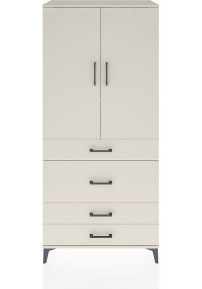 Hyperion Dolap 3 Raflı 4 Çekmeceli 2 Kapaklı 88x44x195 Aytaşı-aytaşı Aytası