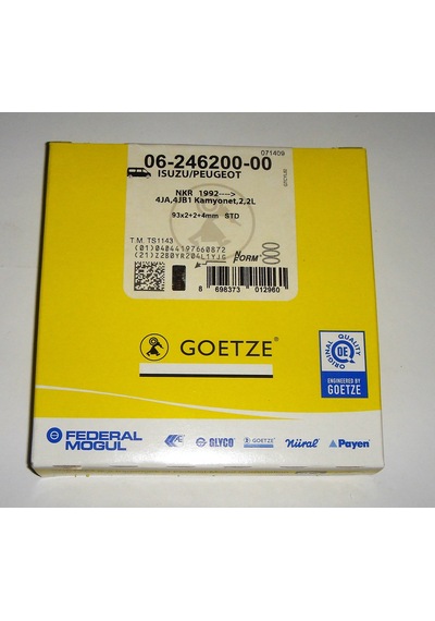 Isuzu Nkr13 Piston Segman Seti Goetze Tm