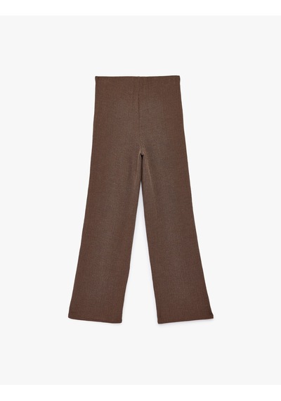 Koton Viskon Karışımlı Klasik Kesim Slim Fit Pantolon Kahverengi 6sak40032ek Kahve
