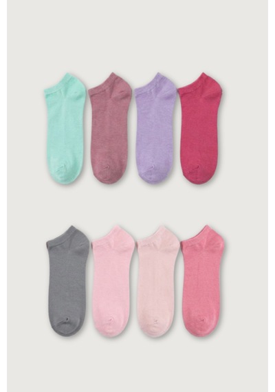 Socketta Kadın Bambu Dikişsiz 8'li Karışık Renk Patik Çorap - Premium Yeşil-pudra-gül Kurusu-bej-ş.pembe-pembe-laci-lila Socketta Kadın Bambu Dikişsiz 8'li Karışık Renk Patik Çorap - Premium Yeşil-pudra-gül Kurusu-bej-ş.pembe-pembe-laci-lila