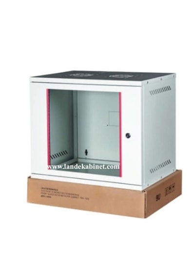 Lande 9u 19'' Stb Security Box Duvar Tipi Kabinet W 542 Mm D 400
