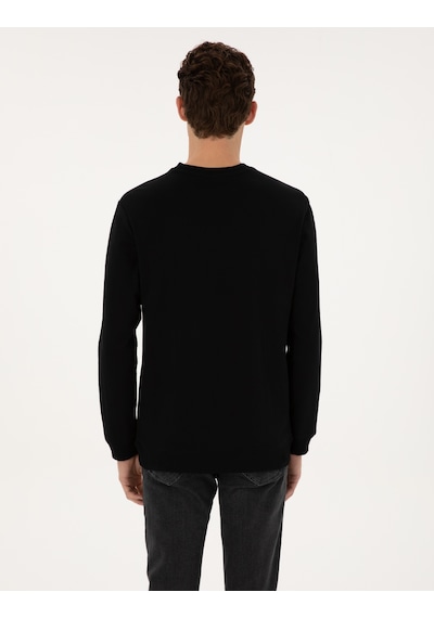 Pierre Cardin Erkek Siyah Sweatshirt 50317675-vr046 Siyah