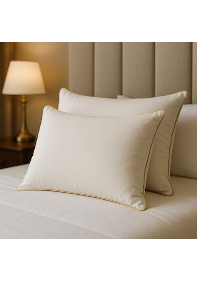 %100 Has Yün Yastık 50x70 Dış Kumaş %100 Pamuklu Beyaz