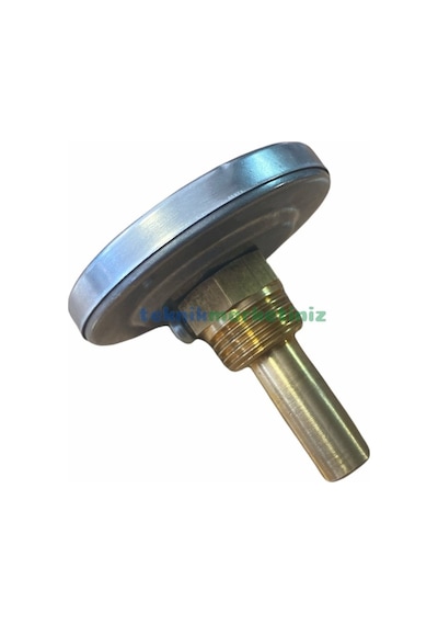 Çap 63 MM 200 Derecec 5 Cm Arkadan Çıkışlı Bi-metal Termometre Pakkens