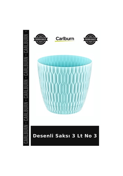 Özel Üretim Desenli Saksı 3 Lt No 3 Yer Toprak Canlı