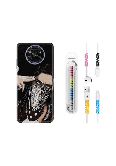 Xiaomi Poco X3 Kılıf +Kablo Koruyucu Bang Bang 1689