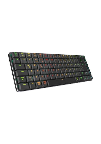 Rampage W-granıte Siyah-gri Low Profile Blue Swıtch Mekanik Gaming Oyuncu Klavye Q Rgb 2,4 Ghz+ Bt