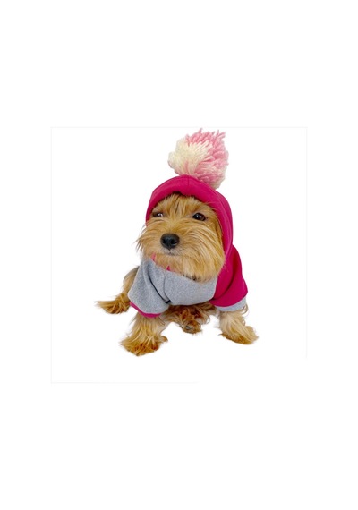 Kemique Pink Amigo Kapşonlu Sweatshirt Köpek Kıyafeti Kemique Pink Amigo Kapşonlu Sweatshirt Köpek Kıyafeti