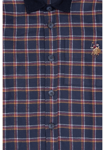 U.s. Polo Assn. Erkek Çocuk Lacivert Gömlek Desenli 50316674-vr033 Lacivert