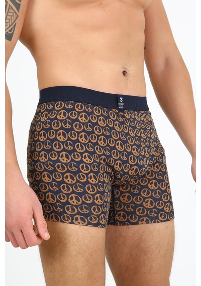 Five Pocket Fpb8001 Desenli Erkek Boxer Peace