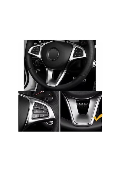 Mercedes Gla X156 Direksiyon Tuş Çerçevesi Krom 2017-2018
