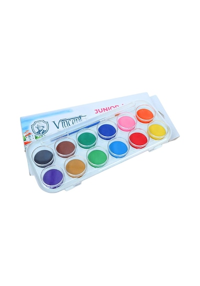 Vincent Junior Artist Sulu Boya 12 Renk 12 Renkli
