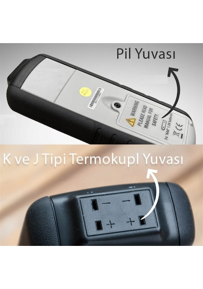 Cem Dt-38F Sıcaklık Kayıt Cihazı 2 Kanallı Datalogger